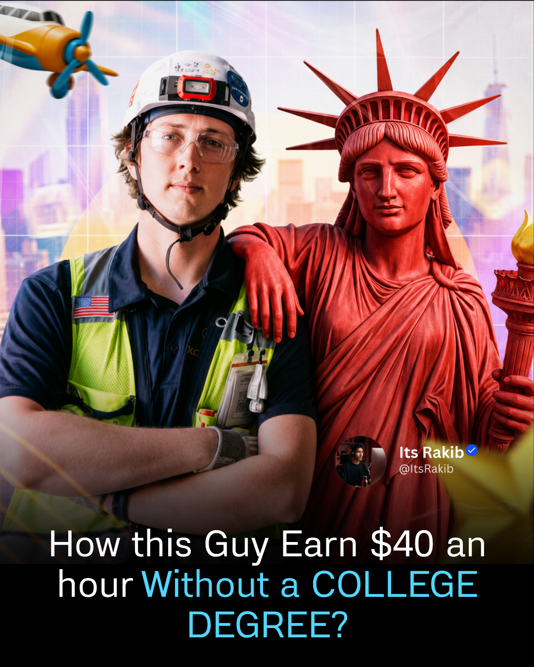 How this Guy Earn $40 an hour Without a COLLEGE DEGREE?