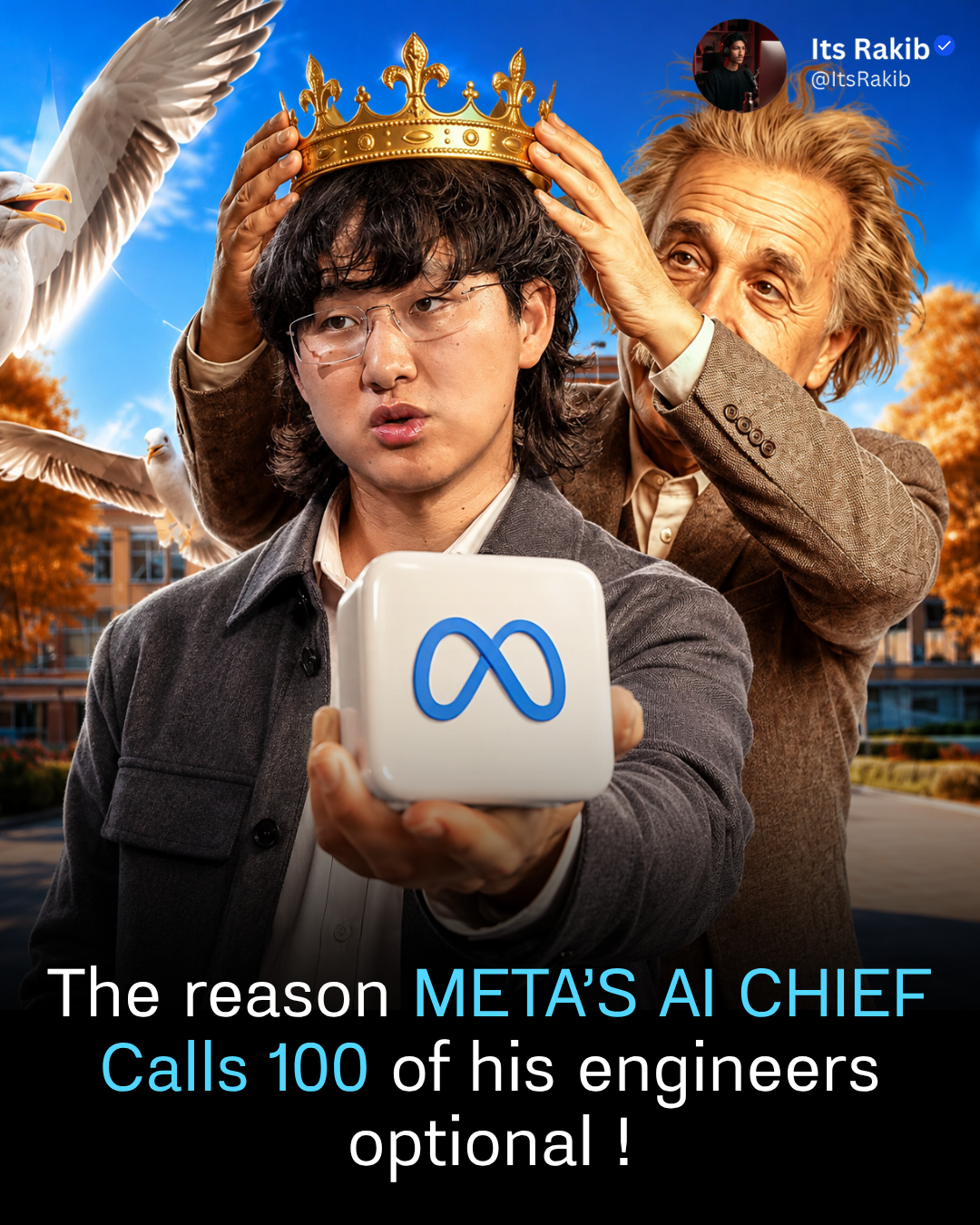 The reason META’S AI CHIEF Calls 100 of his engineers optional !