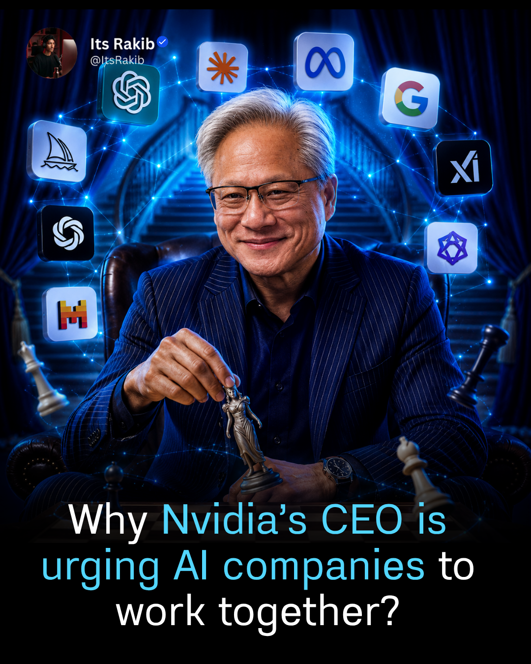 Why Nvidia’s CEO is urging AI companies to work together?