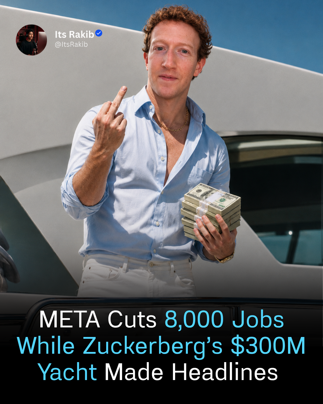 META Cuts 8,000 Jobs While Zuckerberg’s $300M Yacht Made Headlines