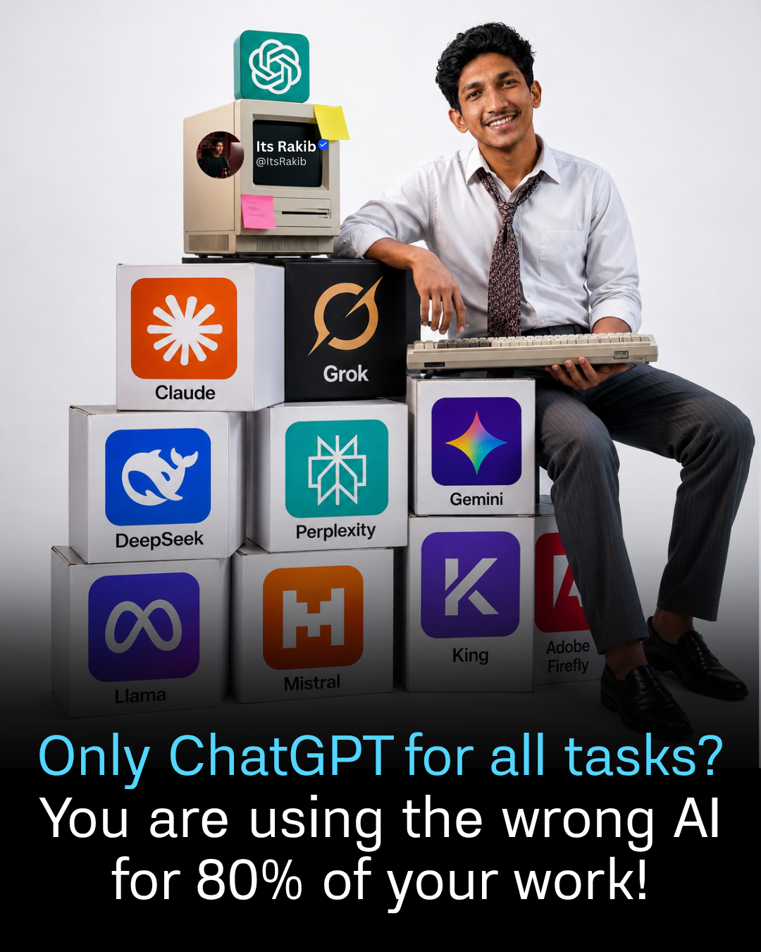 Only ChatGPT for all tasks? You are using the wrong AI for 80% of your work!