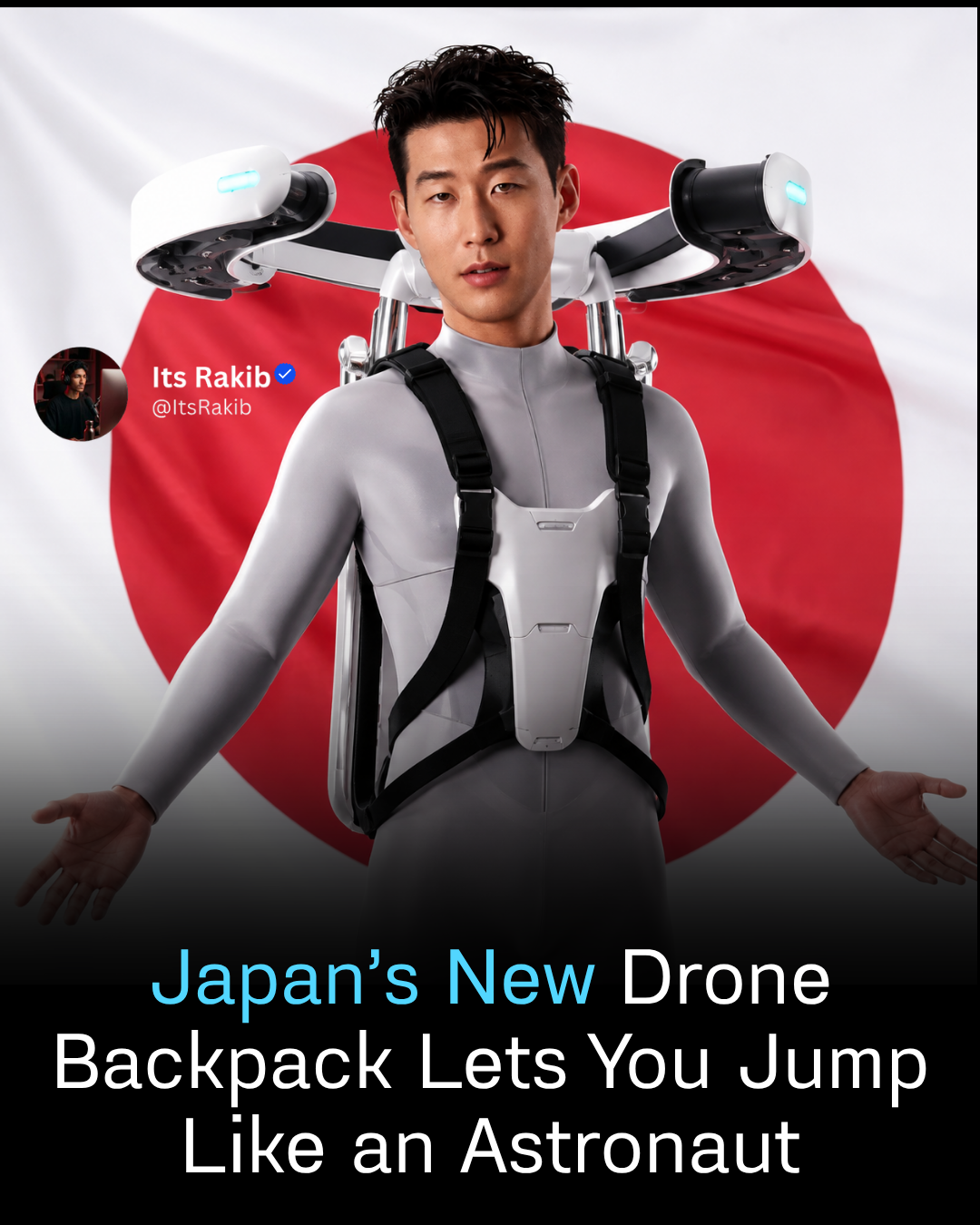 Japan’s New Drone Backpack Lets You Jump Like an Astronaut