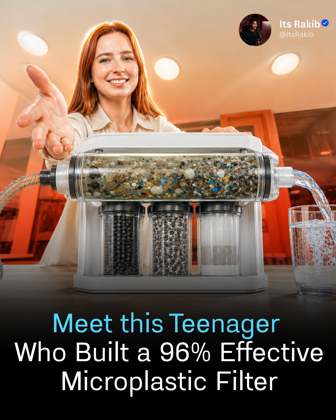 Meet this Teenager Who Built a 96% Effective Microplastic Filter