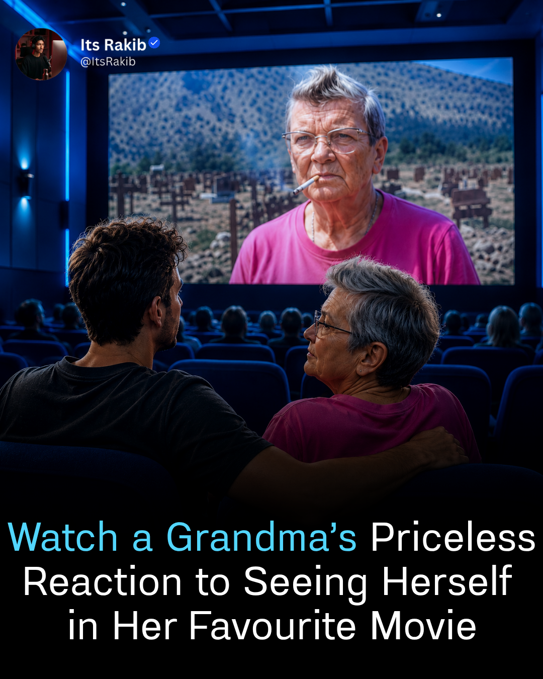 Watch a Grandma’s Priceless Reaction to Seeing Herself in Her Favourite Movie