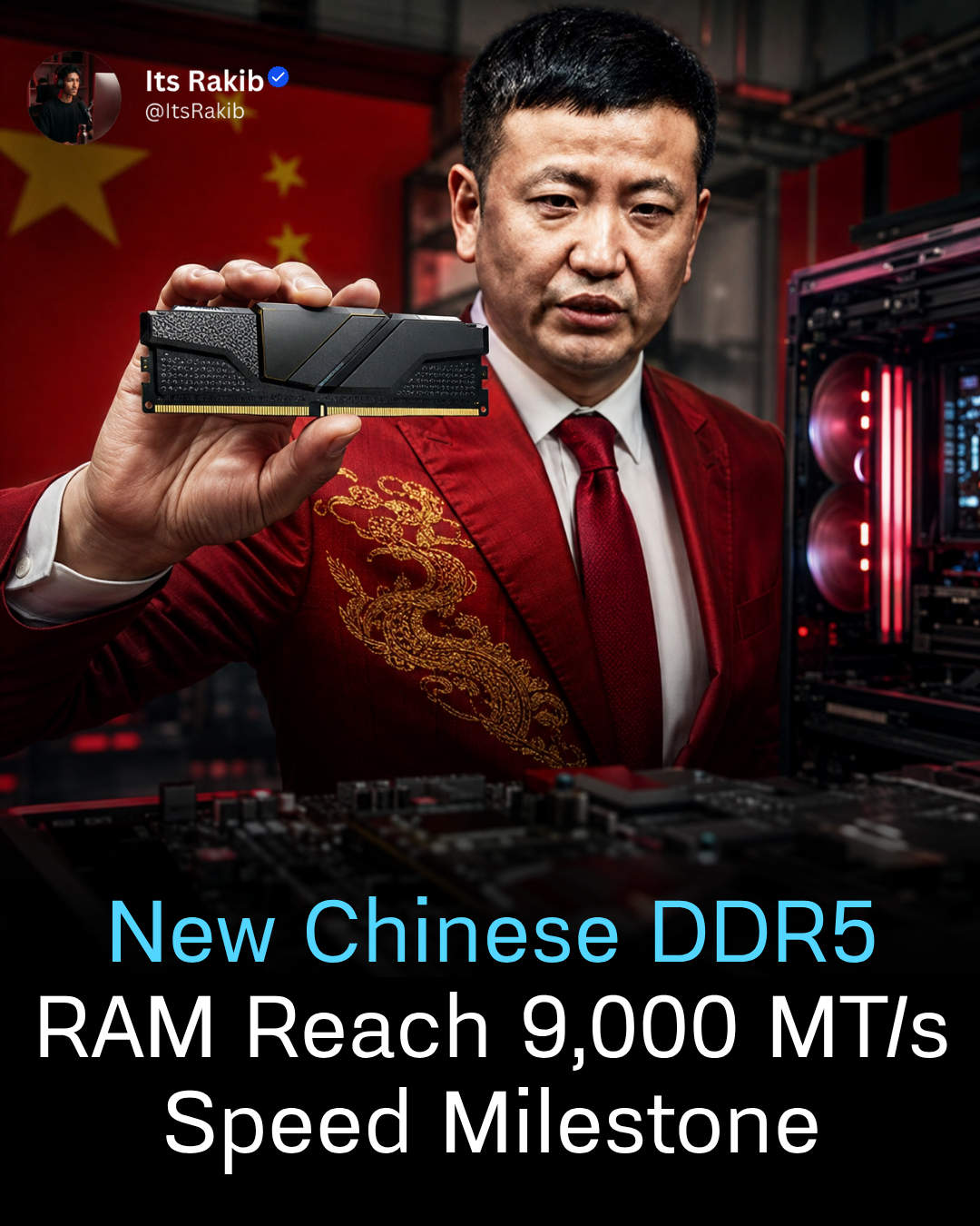 New Chinese DDR5 RAM Reach 9,000 MT/s Speed Milestone