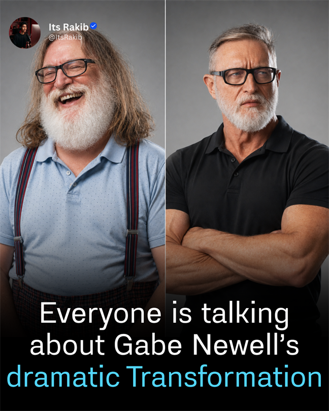 Everyone is talking about Gabe Newell's dramatic Transformation