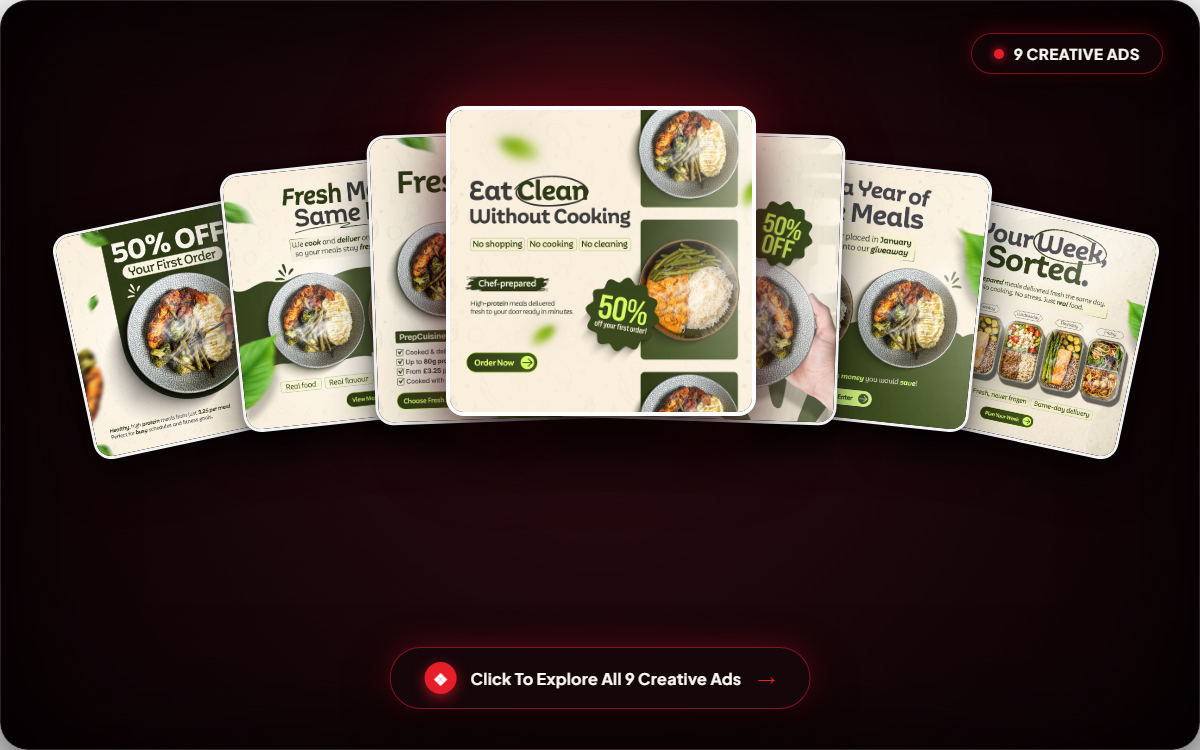 Prep Meal Ad Creatives